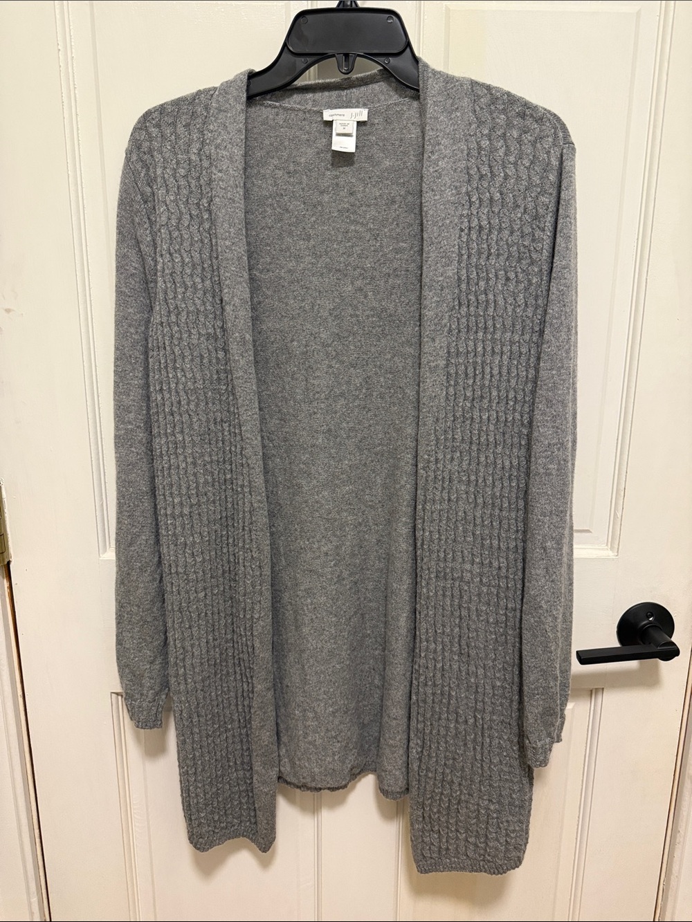 J. Jill Light Gray Open-Front Women's Cardigan